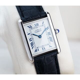 カルティエ(Cartier)の美品 カルティエ マスト タンク シルバー ローマン LM (腕時計(アナログ))