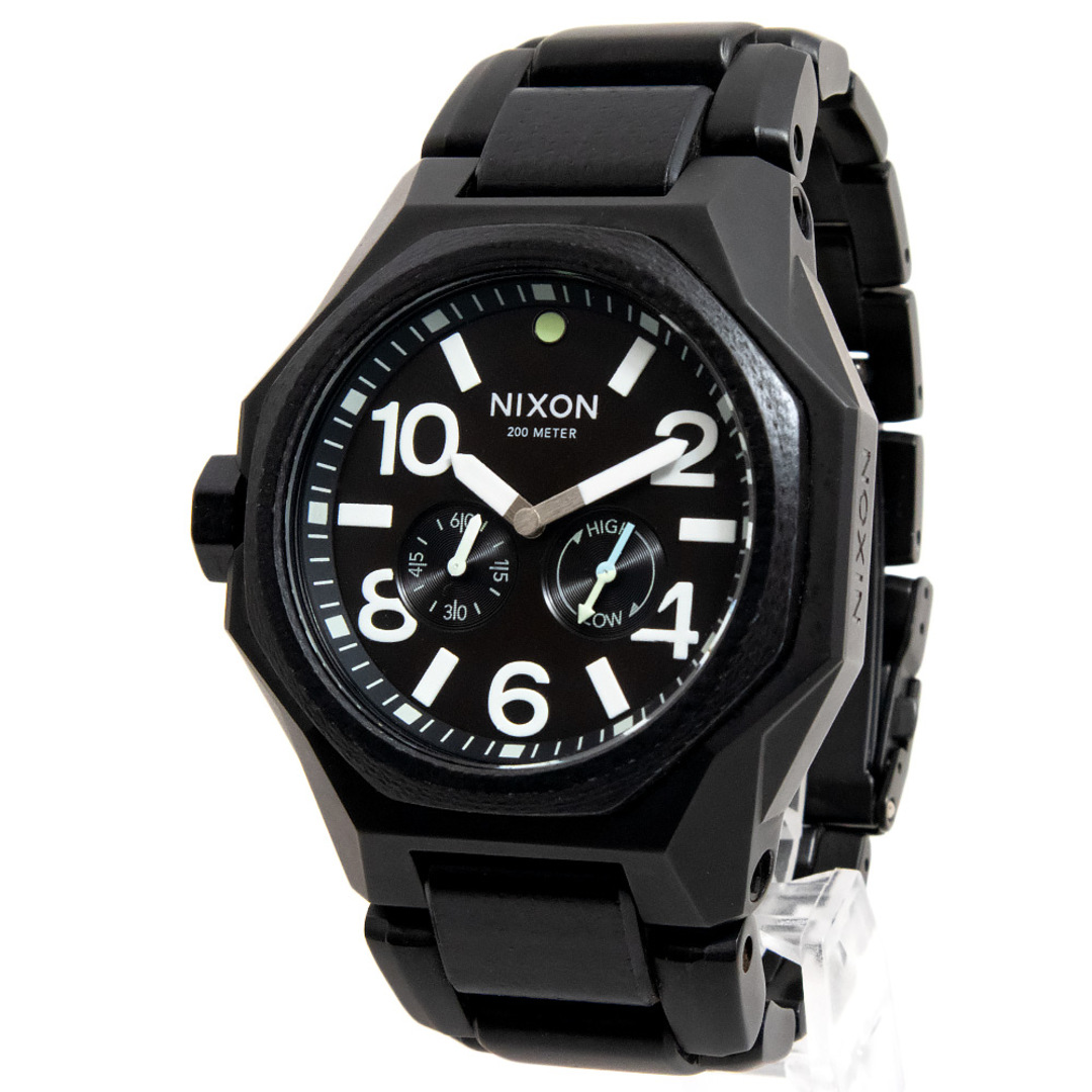 ニクソン THE TANGENT タンジェント 腕時計 ステンレススチール ミネラルガラス ブラック A3971042 訳あり NIXON（新品・未使用品）