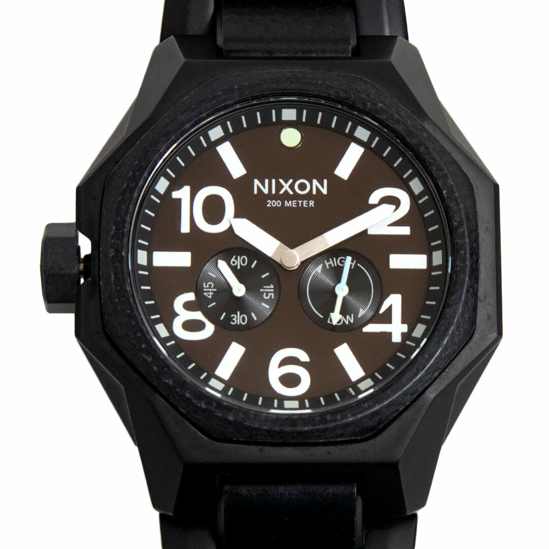 ニクソン THE TANGENT タンジェント 腕時計 ステンレススチール ミネラルガラス ブラック A3971042 訳あり NIXON（新品・未使用品）