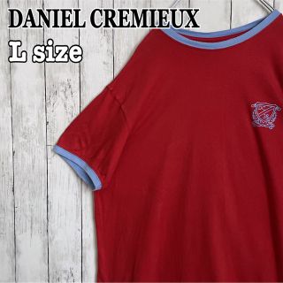 ダニエルクレミュ(DANIEL CREMIEUX)のDANIEL CREMIEUX ダニエルクレミュ リンガーtシャツ 赤 海外古着(Tシャツ/カットソー(半袖/袖なし))