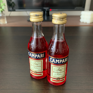 サントリー(サントリー)のCANPARI(カンパリ)／ミニチュアボトル×2本セット(リキュール/果実酒)