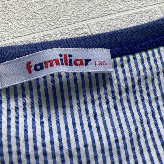 familiar(ファミリア)の美品　ファミリア　130  飛行機カットソー キッズ/ベビー/マタニティのキッズ服男の子用(90cm~)(Tシャツ/カットソー)の商品写真