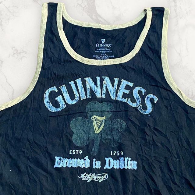 S190 古着 GUINNESS ギネス　ビール　デッドストック　タンクトップ メンズのトップス(タンクトップ)の商品写真