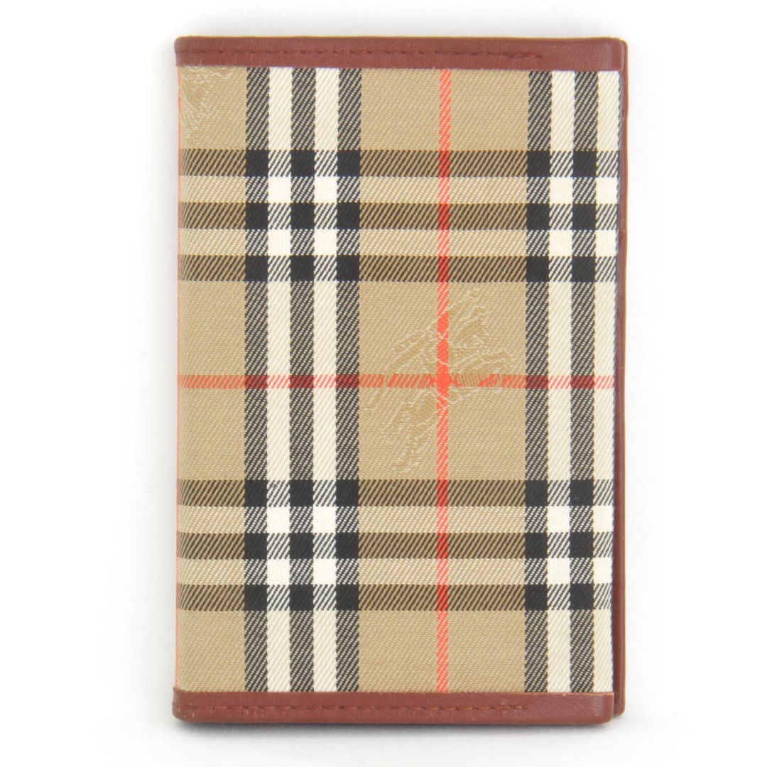 BURBERRY(バーバリー)の『USED』 BURBERRY バーバリー 手帳カバー キャンバス/レザー  ベージュ【中古】 メンズのファッション小物(手帳)の商品写真