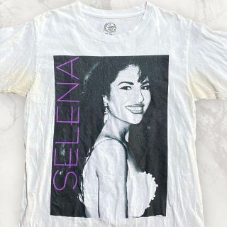 S178 古着 Selena   白 セレーナ　アーティスト　バンド Tシャツ(Tシャツ/カットソー(半袖/袖なし))