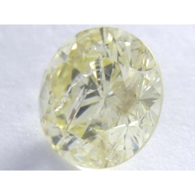 恵みの時 薄目のイエローカラー Iクラス 0.80ct 天然ダイヤ