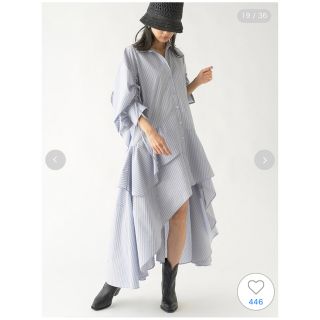 SNIDEL - スナイデル ボリュームイレヘムワンピースの通販 by s