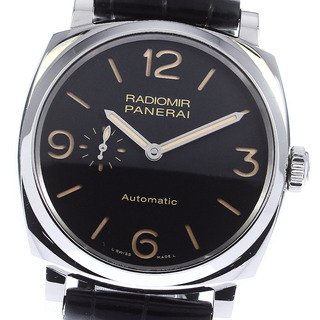 パネライ(PANERAI)のパネライ PANERAI PAM00572 ラジオミール スモールセコンド 自動巻き メンズ 箱・保証書付き_748855(腕時計(アナログ))