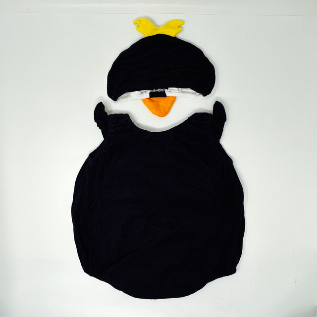 ベビー服　ペンギンなりきりロンパース　80 キッズ/ベビー/マタニティのベビー服(~85cm)(ロンパース)の商品写真
