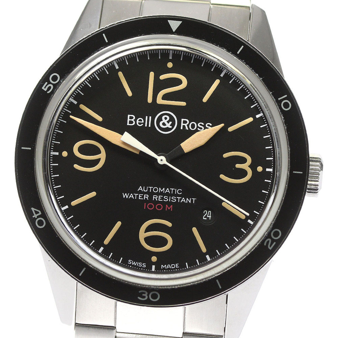 ベル＆ロス Bell＆Ross BR123-92 ヴィンテージ スポーツ ヘリテージ デイト 自動巻き メンズ 保証書付き_738527