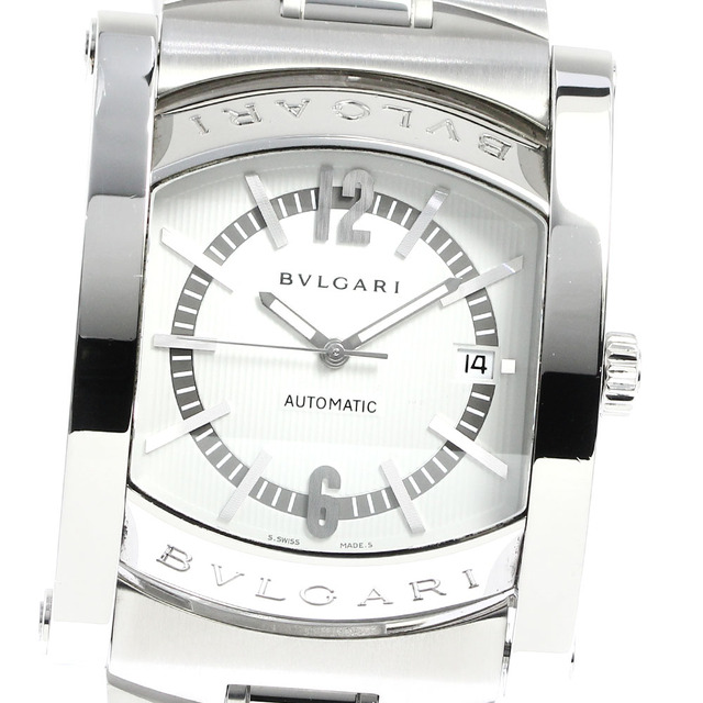 公式 販売 ブルガリ BVLGARI AA48S アショーマ デイト 自動巻き メンズ