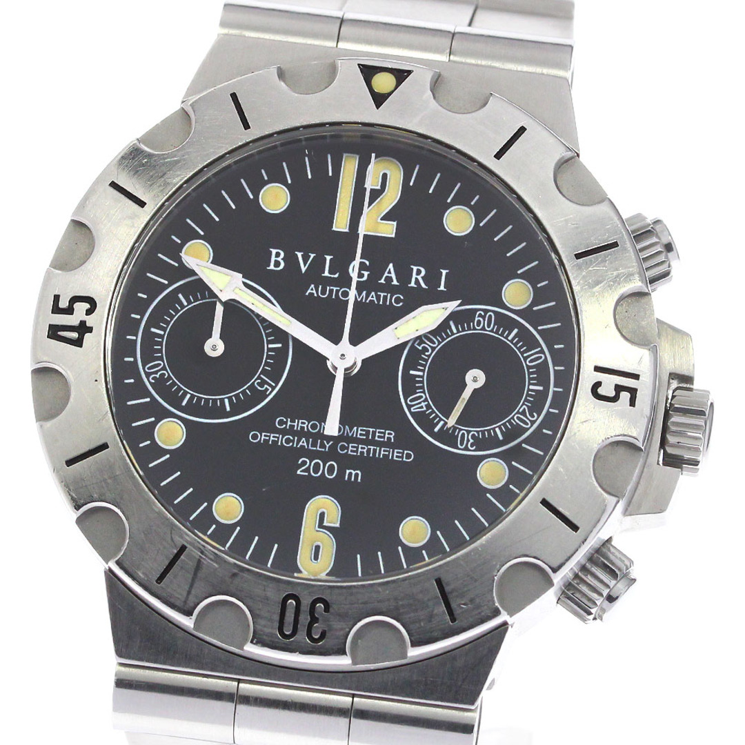 ブルガリ BVLGARI SC38S ディアゴノ スクーバー クロノグラフ 自動巻き メンズ _748476