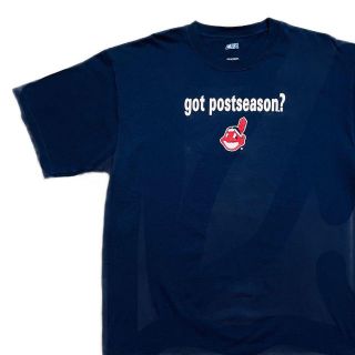 メジャーリーグベースボール(MLB)の【MLB】クリーブランド・インディアンス Tシャツ 古着野球ベースボール(Tシャツ/カットソー(半袖/袖なし))