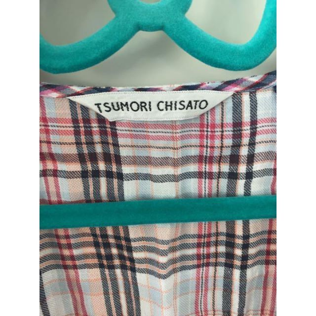 TSUMORI CHISATO(ツモリチサト)のツモリチサト　メニーチェック　チュニックブラウス レディースのトップス(シャツ/ブラウス(半袖/袖なし))の商品写真