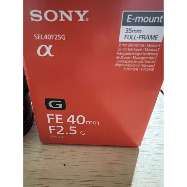 新しいブランド FE40mm SONY - SONY F2.5G レンズ SEL40F25G レンズ(単