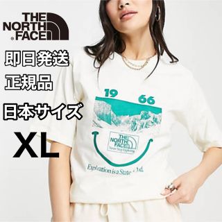 ザノースフェイス(THE NORTH FACE)のノースフェイス レディース Tシャツ 半袖 L XL スマイル 日本未発売(Tシャツ(半袖/袖なし))