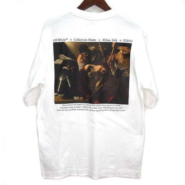 オフホワイト OFF WHITE 2022SS カラヴァッジョ Tシャツ 白 S