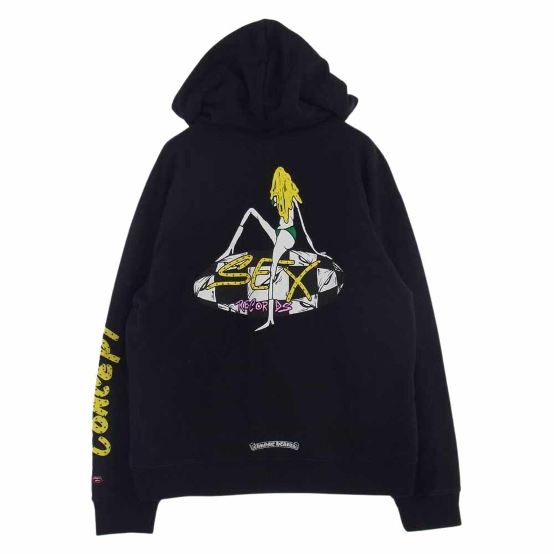 CHROME HEARTS クロムハーツ（原本無） パーカー × MATTY BOY マッティボーイ 21AW Sex Records Concept Hoodie セックス レコード コンセプトフーディ プルオーバーパーカー ブラック系 XL