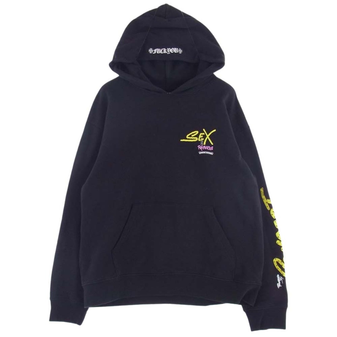 CHROME HEARTS クロムハーツ（原本無） パーカー × MATTY BOY マッティボーイ 21AW Sex Records Concept Hoodie セックス レコード コンセプトフーディ プルオーバーパーカー ブラック系 XL