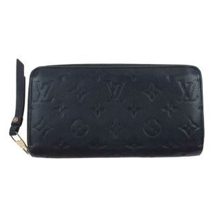 ルイヴィトン(LOUIS VUITTON)のLOUIS VUITTON ルイ・ヴィトン 財布 M61864 モノグラム・アンプラント ジッピー ウォレット ノワール ブラック系【中古】(財布)