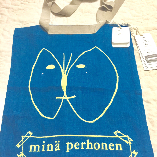 mina perhonen(ミナペルホネン)の新品！ミナペルホネン麻バッグ toi  moi ハンドメイドのファッション小物(バッグ)の商品写真