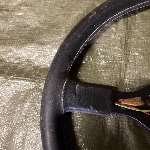 モモ momo 純正 レザー ステアリング 360mm オールド レトロ