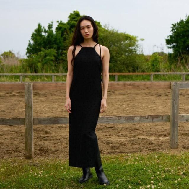 Rosary moon - 現行品 ROSARYMOON Flocky Flower Cami Dressの通販 by