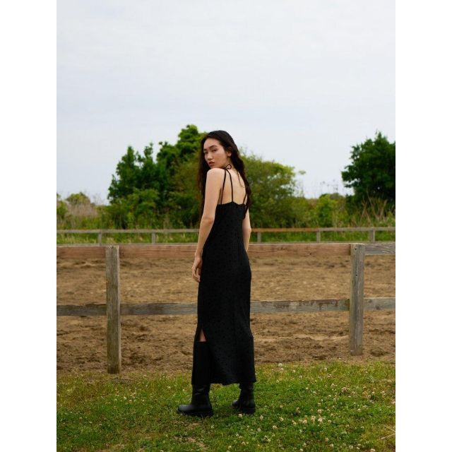 Rosary moon - 現行品 ROSARYMOON Flocky Flower Cami Dressの通販 by