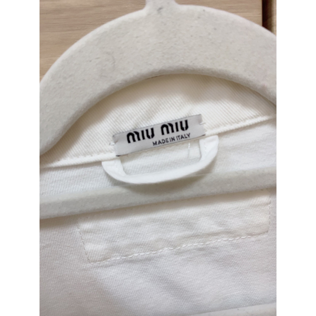 miumiu♡ホワイト白ビジュージャケット♡ | hartwellspremium.com