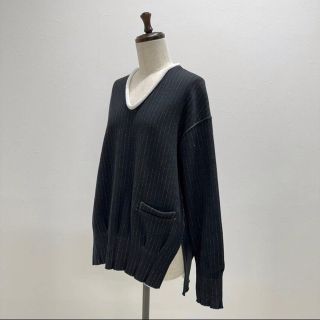 22SS UNDERCOVER アンダーカバー Vネック スウェット ブラウン