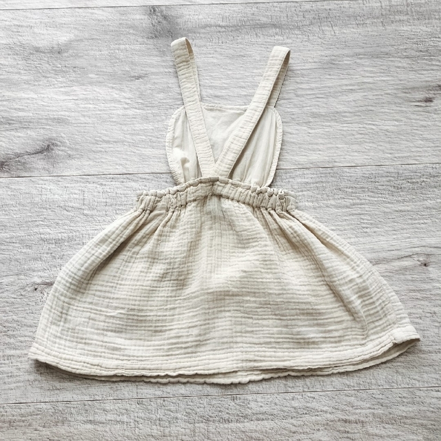 ZARA KIDS(ザラキッズ)のZARAbaby:コットンテクスチャージャンパースカート104cm キッズ/ベビー/マタニティのキッズ服女の子用(90cm~)(ワンピース)の商品写真