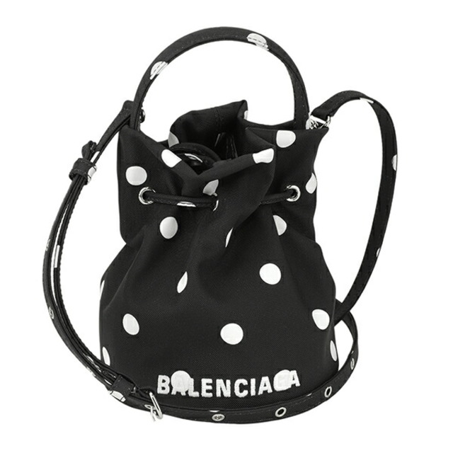 約6cmショルダー長さ新品 バレンシアガ BALENCIAGA ショルダーバッグ ホイール ブラック/ホワイト