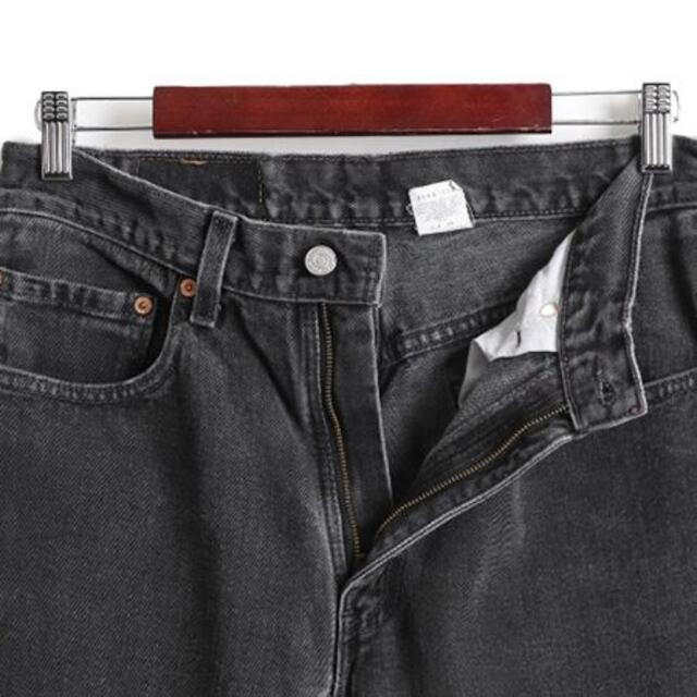 00s USA製 リーバイス 550 ブラック デニム パンツ 33 34 黒 00s USA製 リーバイス 550 ブラック デニム パンツ 33 34 黒