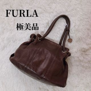 フルラ(Furla)の極美品✨FURLA フルラ ワンショルダーバッグ オールレザー(ハンドバッグ)