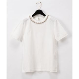 グレースコンチネンタル(GRACE CONTINENTAL)の【新品】GRACE CONTINENTAL  パールチェーントップス(Tシャツ(半袖/袖なし))