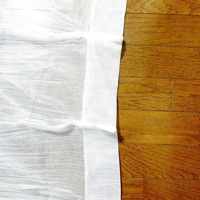 ミラーレースカーテン 2枚 アジャスターフック付 UVカット 100×176cm インテリア/住まい/日用品のカーテン/ブラインド(レースカーテン)の商品写真