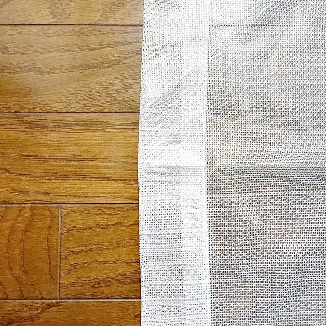 ミラーレースカーテン 2枚 アジャスターフック付 UVカット 100×176cm インテリア/住まい/日用品のカーテン/ブラインド(レースカーテン)の商品写真