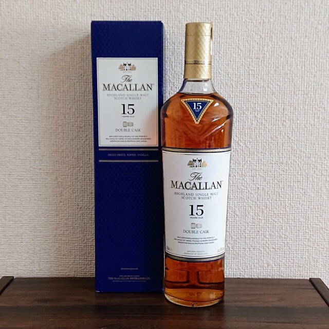 【新品未開封】送料無料 MACALLAN マッカラン15年 ダブルカスク 箱付き