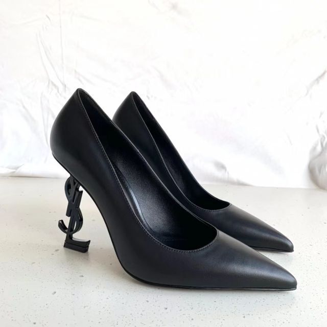 サンローラン オピウム パンプス ロゴヒール YSL-