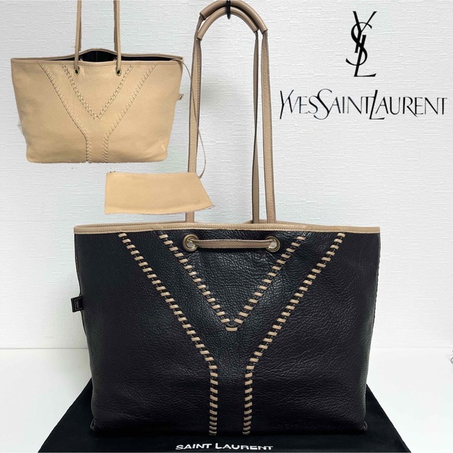 Yves Saint Laurent ネオダブル リバーシブル　トートバッグ