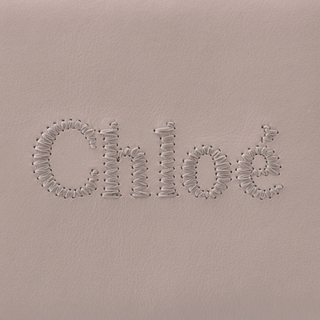 クロエ CHLOE 財布 二つ折り CHLOE SENSE センス ロゴ 刺繍 コンパクトウォレット ミニ財布 2023年春夏新作 CHC23SP867 I10 084