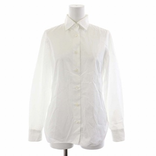 バルバ(BARBA)のバルバ BARBA ブラウス シャツ ステンカラー 長袖 40 白 ホワイト(シャツ/ブラウス(長袖/七分))