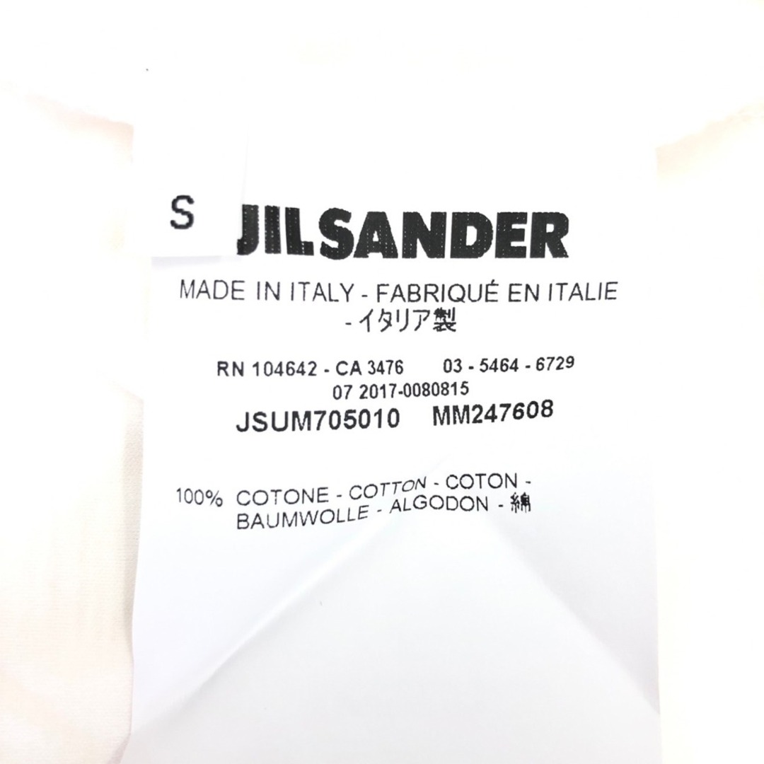 美品 ジルサンダー JIL SANDER シャツ ロングスリーブ 無地 コットン トップス メンズ 34(XS相当) ピンクベージュ