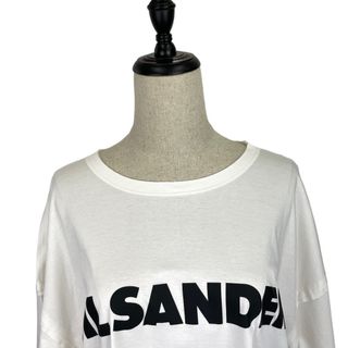 新品　Jil Sander ホワイト コットン ロゴTシャツ size S