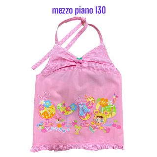 メゾピアノ(mezzo piano)の【美品】mezzo pianoビスチェ130(Tシャツ/カットソー)