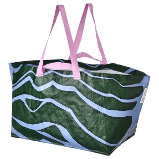 マリメッコ(marimekko)の新品 イケア×マリメッコ BASTUA バストゥア エコバッグ大 ブルー(エコバッグ)