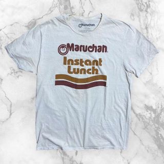 S150 古着 Maruchan   白 マルちゃん　インスタント Tシャツ(Tシャツ/カットソー(半袖/袖なし))