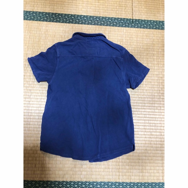 ZARA KIDS(ザラキッズ)のZARA kids 前開きポロシャツ　ネイビー　152 キッズ/ベビー/マタニティのキッズ服男の子用(90cm~)(Tシャツ/カットソー)の商品写真