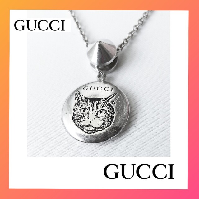 グッチ❉GUCCI❉ブラインドフォーラブネックレス❉キャット猫
