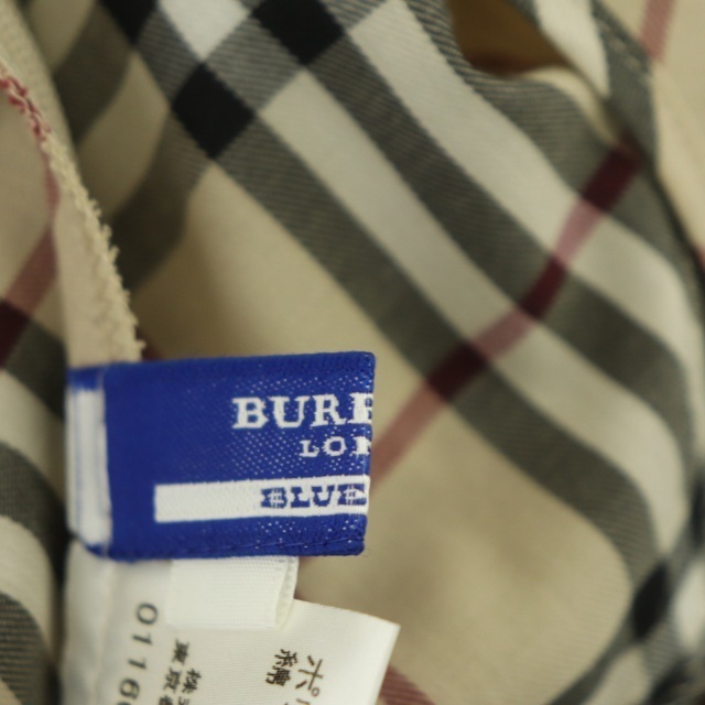 BURBERRY BLUE LABEL(バーバリーブルーレーベル)のバーバリーブルーレーベル ノバチェック ノースリーブワンピース ミニ プリーツ レディースのワンピース(ミニワンピース)の商品写真